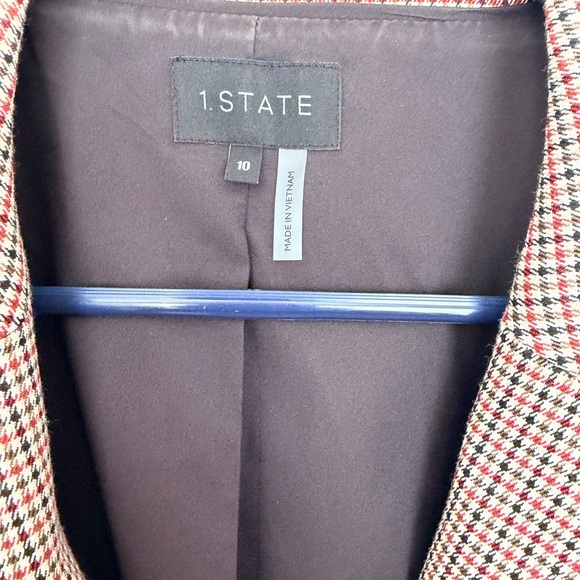 1. State women’s small check blazer /10/ - Picture 5 of 10